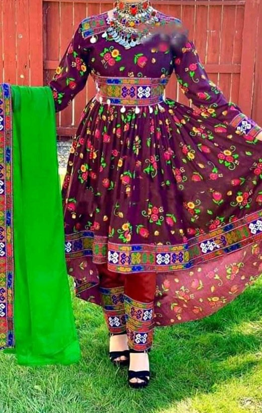عکس مدل جدید لباس سنتی افغانی